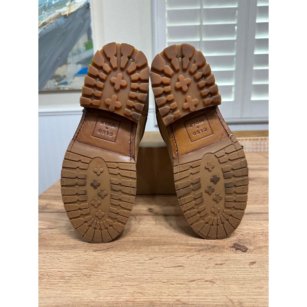 Cleo + Wolf Women's Blaine Fashion Booties Round Toe Tan Leather Size 7.5 NWOB - Picture 15 of 16